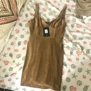 Brown corduroy dress